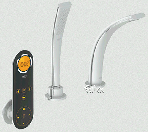 Grohe 36056000; Ondus; digital 2 hole bath combination us; in Chrome; Discontinued Product