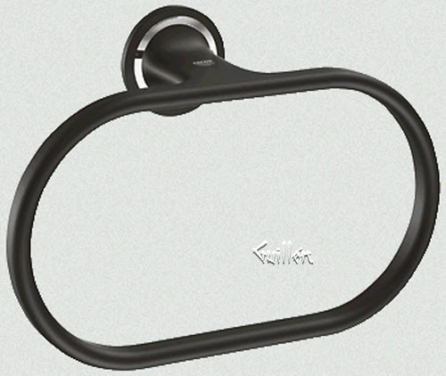 Grohe 40379KS0; GROHE Ondus; Ondus towel ring; in Black ; Discontinued Product