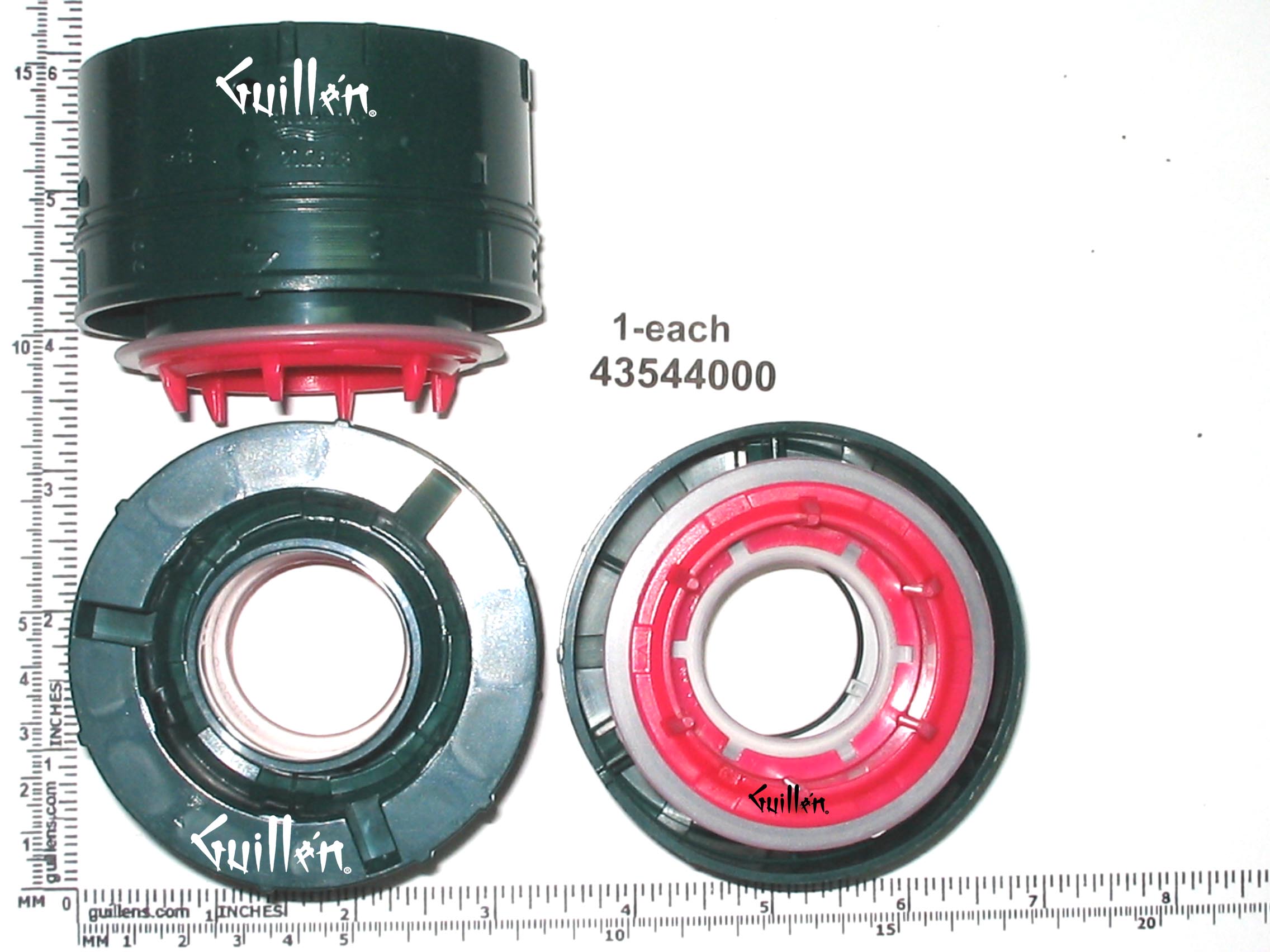 Grohe 43544000;;__ 3in 1-1/4in; Flat seal gasket for flush valve discharge piston flapper with seal gasket for 43544;; in unfinish