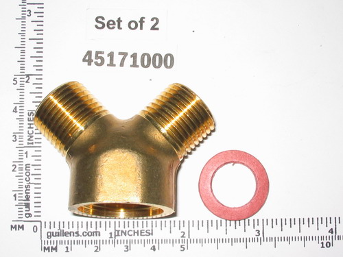 Grohe 45171000; ; Wye connector; Unfinish
