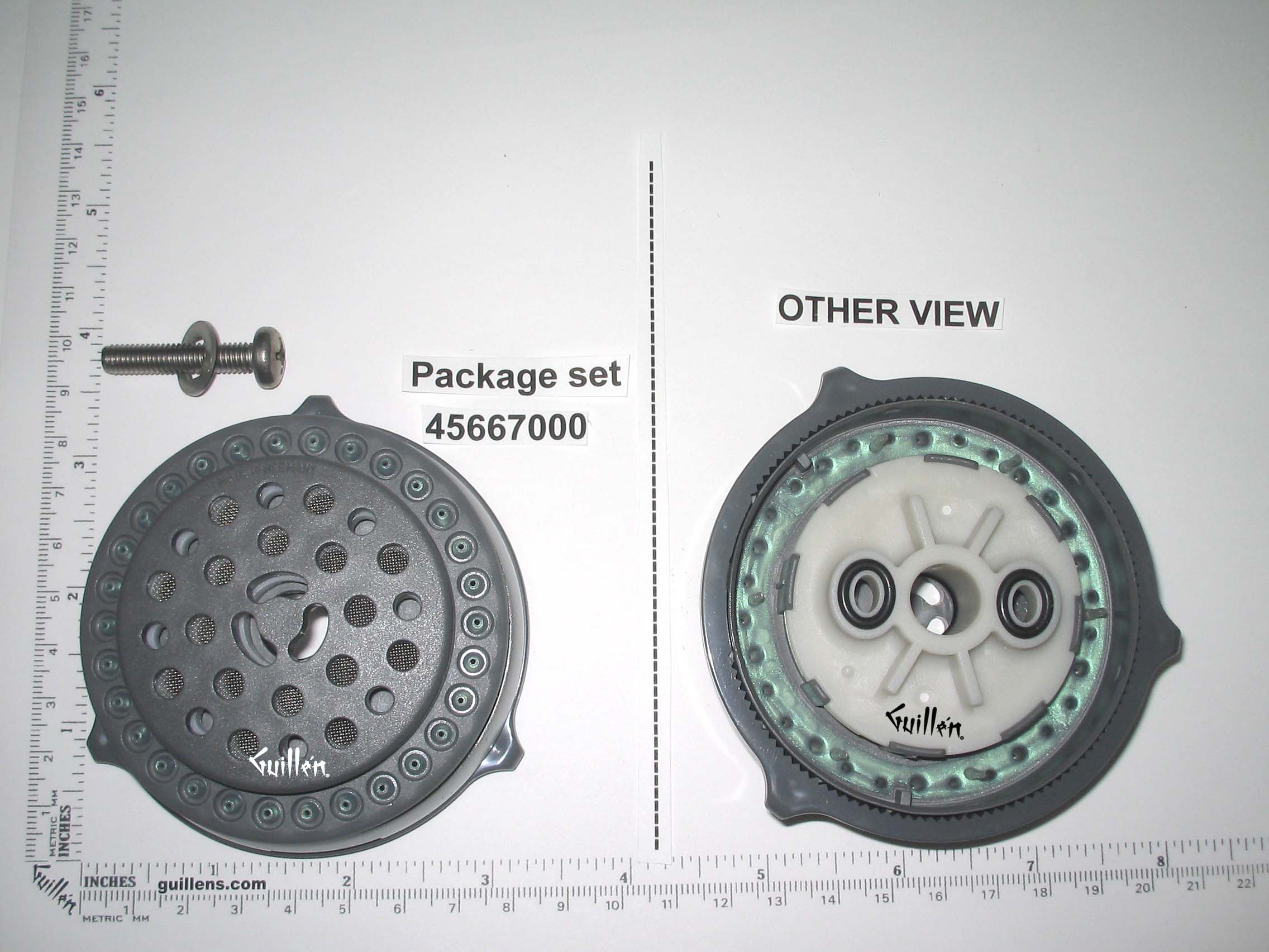 Grohe 45667000; ; Shower head rose kit; in Unfinish; Discontinued Product