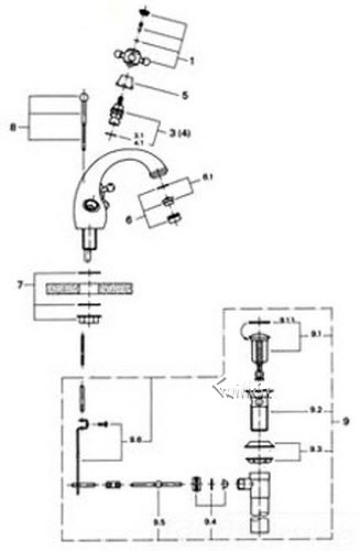 Grohe 45786000 Mounting Set; Discontinued Product