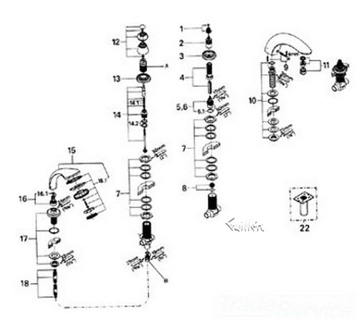 Grohe 45798L00 White Escutcheon; Discontinued Product