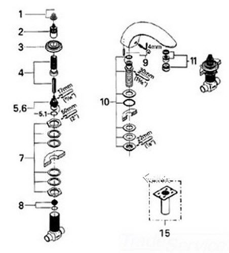 Grohe 45857L00; ; escutcheon; in White; Discontinued Product