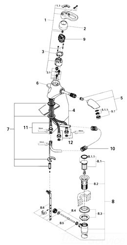 Grohe 46229R00 Lever Set; Discontinued Product