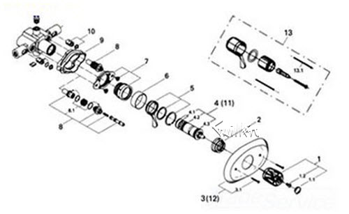 Grohe 47001000; ; Escutcheon; in Chrome; Discontinued Product