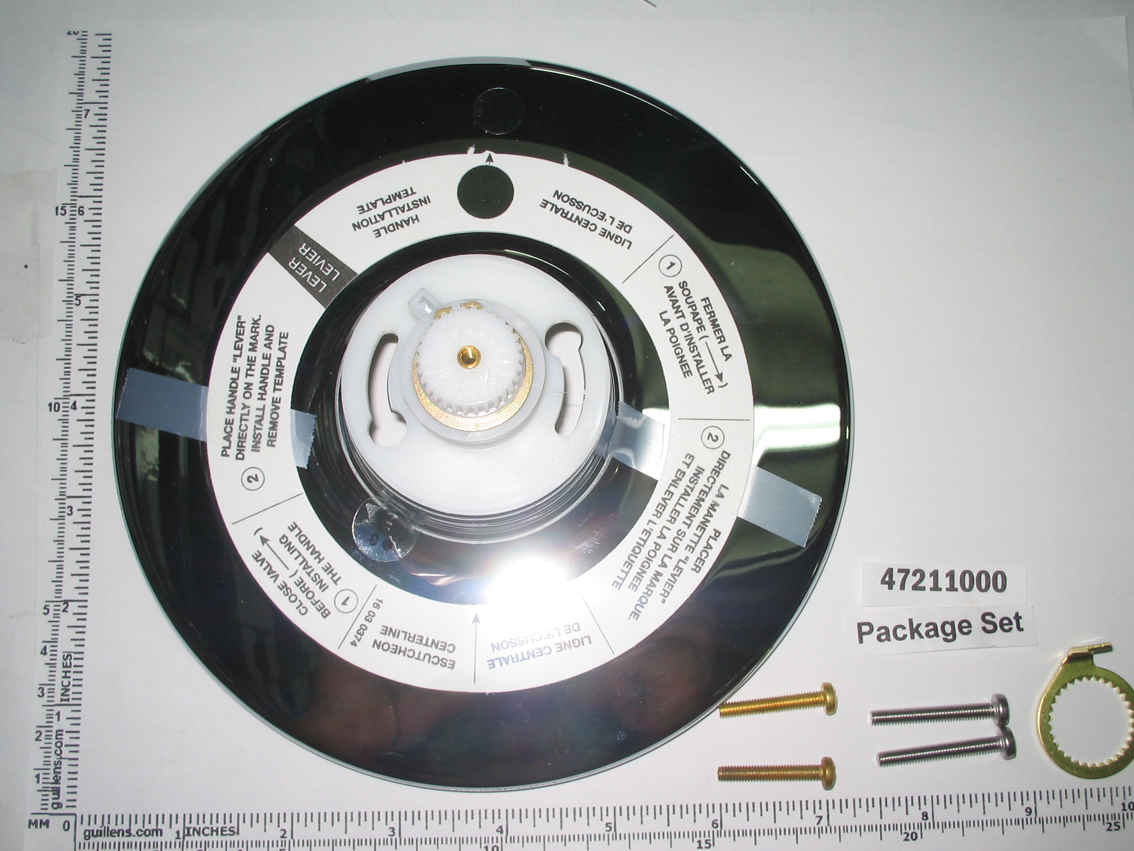 Grohe 47211000; ; Escutcheon; in Chrom; Discontinued Product - Use ALTERNATIVE REPLACEMENT 3 ITEMS JER V4727 + JER EXT4727 + JER ADPT4750