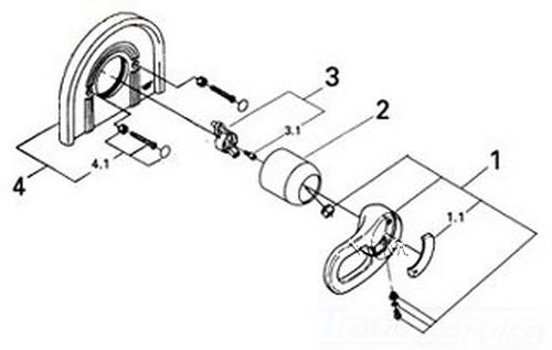 Grohe 47335000 Arcada Chrome Escutcheon; Discontinued Product