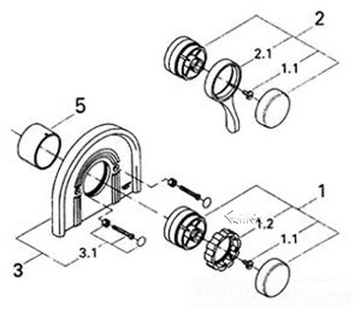 Grohe 47337R00 Lever Handle; Discontinued Product