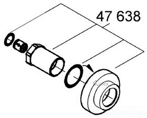 Grohe 47638BE0 Union Sleeve And Escutcheon; Discontinued Product