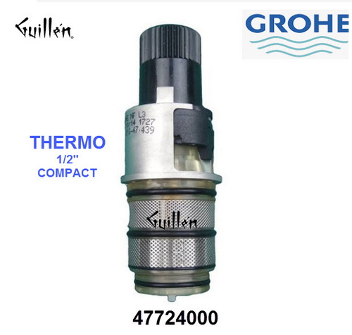 Grohe 47724000;; Thermostatic cartridge 1/2 inch compact; in Unfinish