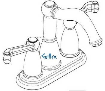 Hansgrohe Axor; 06038; Lavatory faucet dual lever handle high for centerset 3 hole; Series Tango C