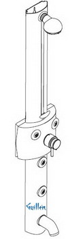 Hansgrohe Axor; 06894; Shower Panel II thermostatic single lever handle wall mount; Series Interaktiv S