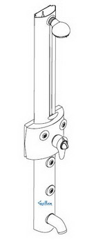 Hansgrohe Axor; 06961; Shower Panel II thermostatic single lever handle wall mount; Series 1901