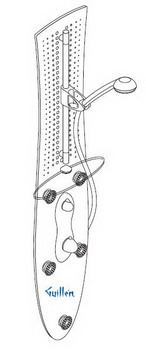 Hansgrohe Axor; 26512; Shower Panel thermostatic single cube handle wall mount; Series Pharo, Moonlight ML21