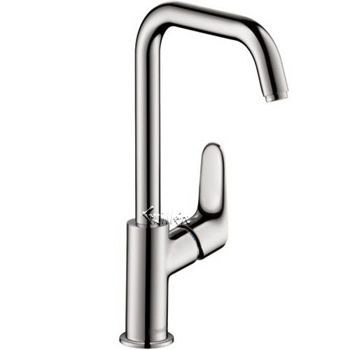 Hansgrohe 031609001; Focus; single-hole faucet 240 with swivel spout and pop-up drain, 1.2 gpm; in Chrome