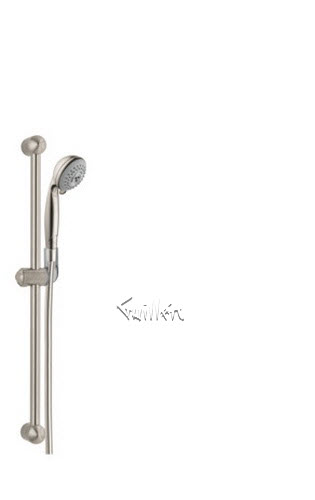 Hansgrohe 06494820; Croma; 3-jet wall bar set; in Brushed Nickel