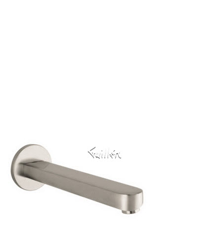 Hansgrohe 14421821; Metris S; tub spout long 9" inch; in Brushed Nickel