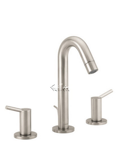 Hansgrohe 032310821; Talis S; widespread faucet 150 with pop-up drain, 1.2 gpm; in Brushed Nickel; Discontinued Product