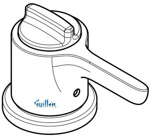 Hansgrohe Axor; 04185; Tub deck filler valve 1 hole thermostatic single lever handle; Series Allegro E