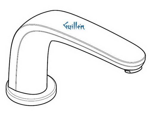 Hansgrohe Axor; 04206; Tub deck filler spout; Series Solaris E, Allegro E, Metro E