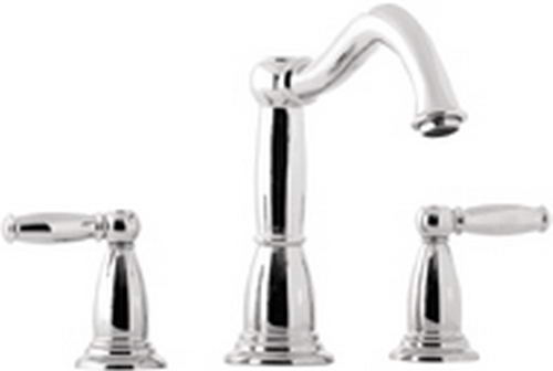 Hansgrohe; 06043; Tub deck filler valve trim 3 hole dual lever handle; Series Tango C