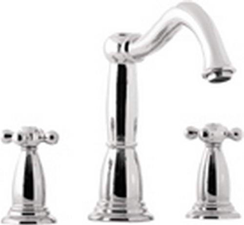 Hansgrohe; 06045; Tub deck filler valve trim 3 hole dual cross handle; Series Tango C