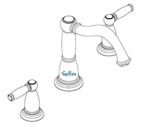 Hansgrohe; 06056; Kitchen faucet dual lever or cross handle for 3 hole; Series Tango C