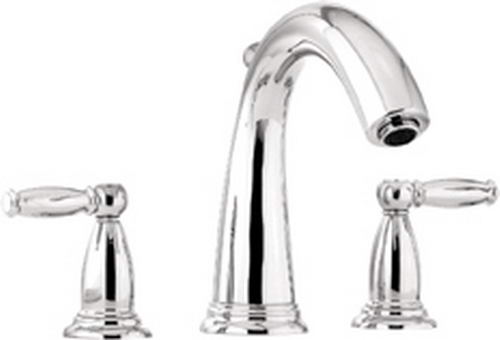 Hansgrohe; 06120; Tub deck filler valve trim 3 hole dual lever handle; Series Swing C