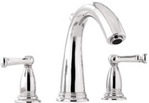 Hansgrohe; 06121; Tub deck fillervalve trim 3 hole dual leverhandle; Series Swing C