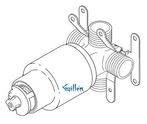 Hansgrohe; 06348; Shower PBV pressure balance valve rough; Series Rough