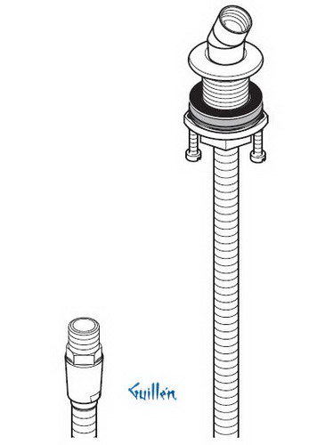 Hansgrohe; 06438; Tub deck hose pull-out set; Series Hose pull-out set