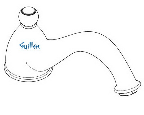 Hansgrohe Axor; 06446; Tub deck filler spout; Series Limbo C