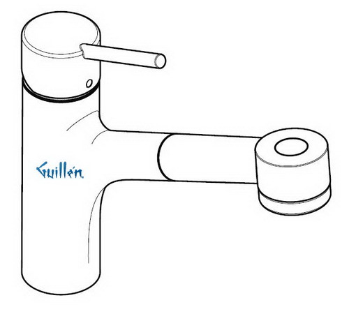 Hansgrohe; 06462; Kitchen faucet single lever handle with pull out sprayhead for 1 hole; Series Talis S