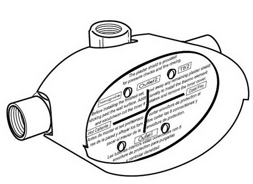 Hansgrohe; 06627; Shower ThermoBalance II valve rough; Series TB II