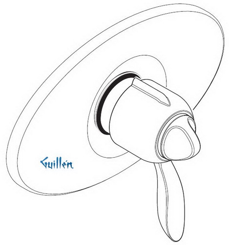 Hansgrohe; 06637; Shower ThermoBalance valve trim with lever handle; Series Solaris, TB III