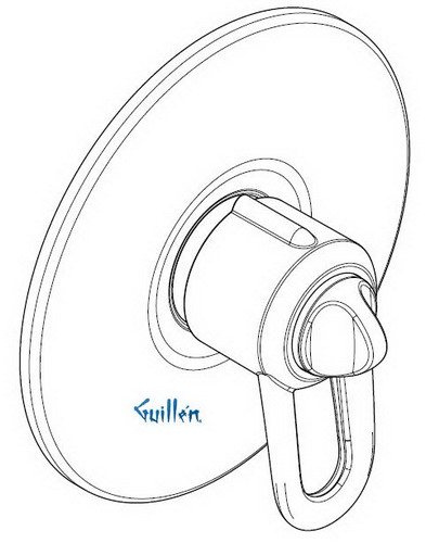 Hansgrohe; 06657; Shower ThermoBalance valve trim with lever handle; Series Metro, TB III