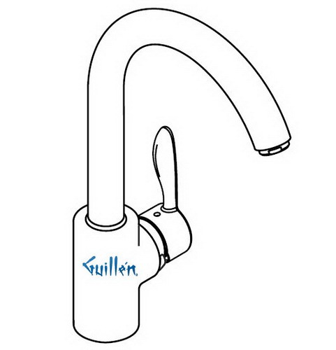 Hansgrohe; 06699; Kitchen faucet single lever handle for 1 hole; Series Solaris, Stratos, Metro, Monsoon, Interaktiv S