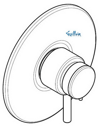 Hansgrohe; 06879; Shower ThermoBalance valve trim with lever handle; Series Interaktiv S, TB II