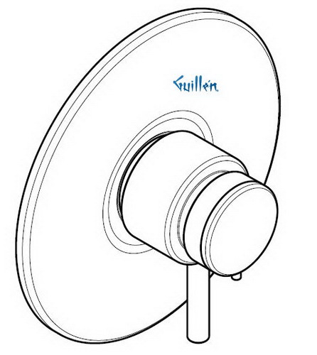Hansgrohe; 06880; Shower ThermoBalance valve trim with lever handle; Series Interaktiv S, TB III