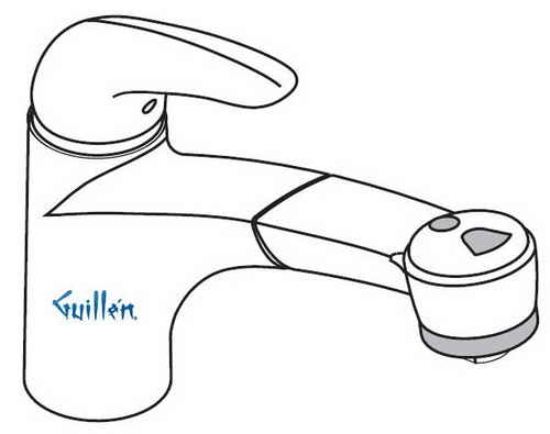 Hansgrohe; 06916; Kitchen faucet single lever handle with pull out sprayhead for 1 hole; Series Solaris E, Stratos E, Metro E, Monsoon