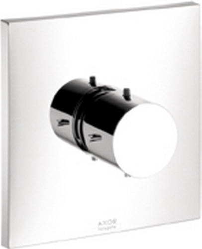 Hansgrohe Axor; 10385; Shower thermostatic mixing valve trim with cube handle; Series Starck X, Ecostat