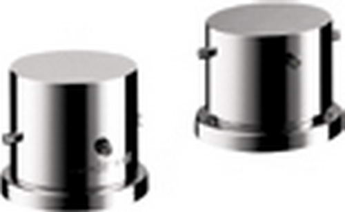 Hansgrohe Axor; 10480; Tub deck filler valve 2 hole thermostatic dual cube handle; Series Starck
