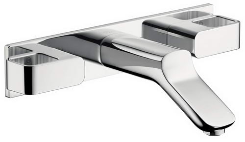 Hansgrohe Axor; 11043; Lavatory faucet dual square handle for vessel wall mount; Series Urquiola