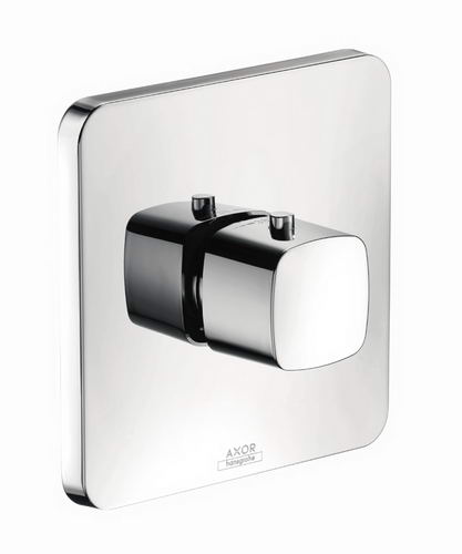 Hansgrohe Axor; 11731; Shower thermostatic mixing valve trim with square handle; Series Urquiola