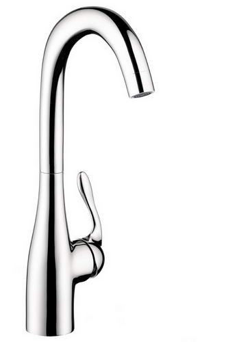 Hansgrohe; 14801; Kitchen bar faucet single lever handle high spout for 1 hole; Series Allegro E