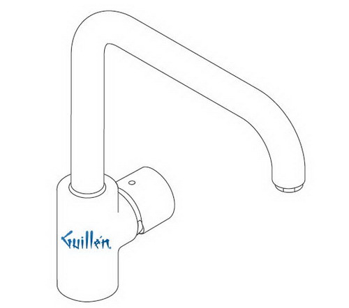 Hansgrohe Axor; 14850; Kitchen faucet single lever handle high spout for 1 hole; Series Uno