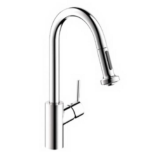 Hansgrohe; 14877; Kitchen faucet single lever handle high spout with pull down sprayhead for 1 hole; Series Talis S