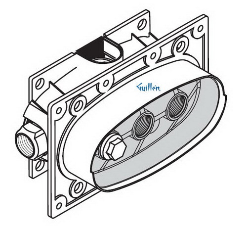 Hansgrohe; 15373; Shower 1/2"" thermostatic mixing valve rough; Series Ecostat