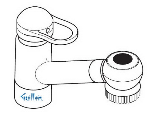 Hansgrohe; 16807; Kitchen faucet single lever handle with pull out sprayhead for 1 hole; Series Allegroh, Mondial, Uno
